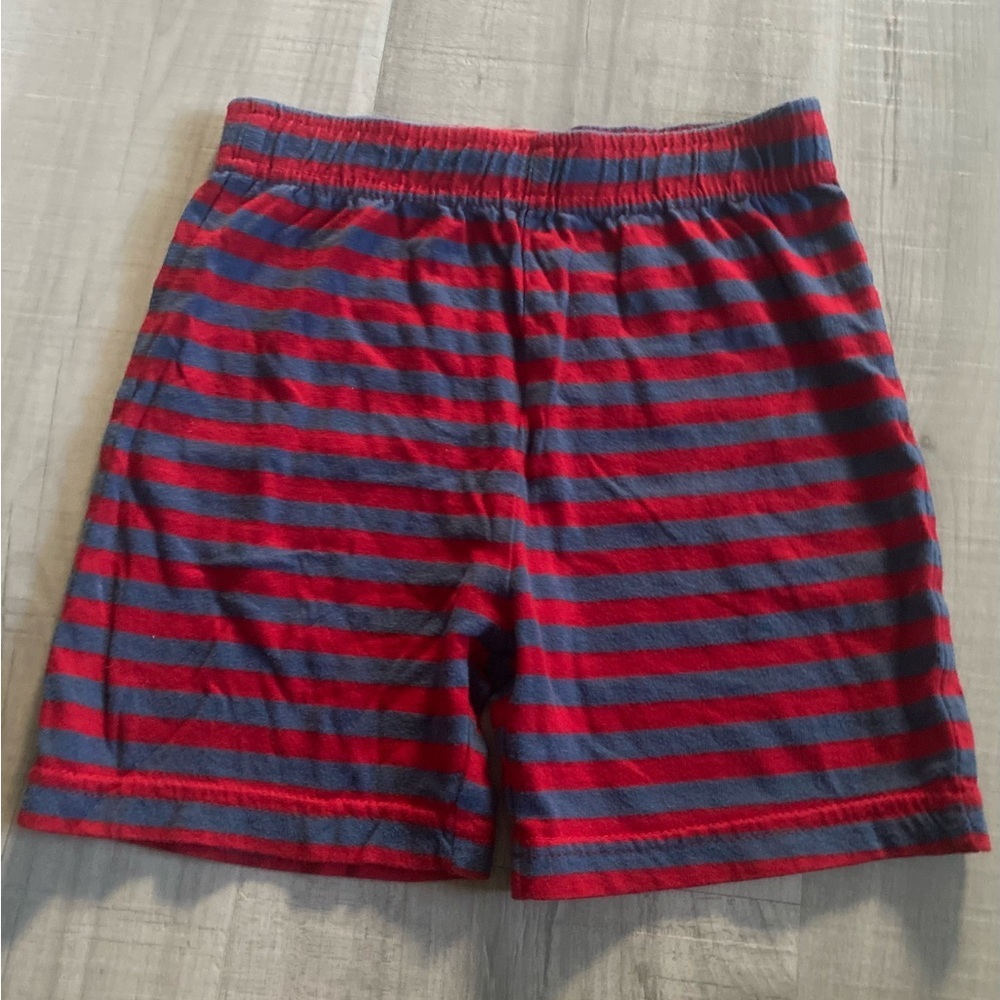 Red and Blue Striped Shorts boys size 12-18 months